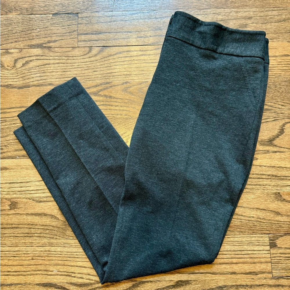 Vince Camuto Charcoal Pull-On Career Pants Size 8 Stretch Straight Leg